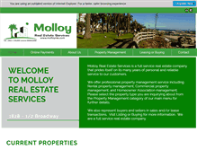 Tablet Screenshot of molloyres.com
